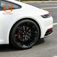 Jantes de voiture pour passagers Maxtera forgées sur mesure, style P200, noir brillant, pour Porsche, BMW, Tesla, McLaren, Ferrari, Range Rover, jantes en alliage