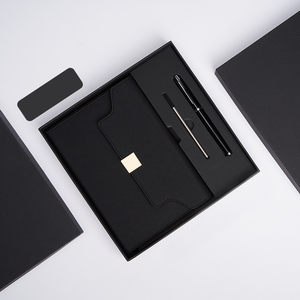 Ensemble de carnet de notes A5 de luxe personnalisé, couverture rigide en PU, journal d'affaires avec stylo, tasse thermos et boîte cadeau, promotion de la remise des diplômes, plusieurs couleurs - Product Image 3