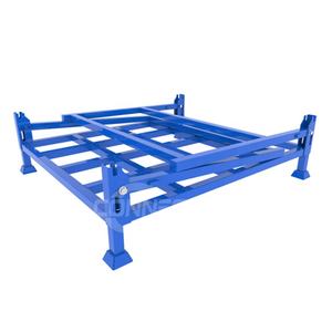 قفص تخزين إطارات قابل للطي من الفولاذ، رف إطارات قابل للتكديس، منصة تخزين إطارات للمستودعات - Product Image 6