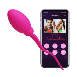 Mini vibrateur de culotte à balles télécommandées par application Vibrateur d'œufs d'amour Clitoris Point G Vibromasseurs pour couples Sex Toys Plaisir - Product Image 1