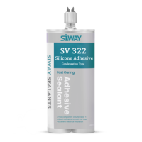 SV 322 A/B Colle d'étanchéité en silicone à condensation à deux composés à durcissement rapide pour le collage des applications industrielles de réfrigérateur