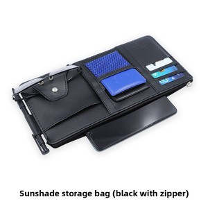 Organisateurs automobiles modernes Pare-soleil en cuir PU avec clip pour le rangement et la décoration de la <span class=keywords><strong>voiture</strong></span> - Product Image 6