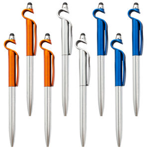 Nieuwe Model 3 In 1 Promotionele Balpen Twist Mechanisme Plastic Mobiele Telefoon Houder Touch Stylus Ball Pen - Product Image 1
