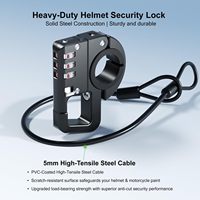 Verrou de casque de moto antivol en alliage d'aluminium pour vélo, scooter, vélo électrique, accessoires de moto pour casque universel