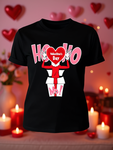 T-shirt girocollo stampata a tema San Valentino da donna, vestibilità regolare, 100% cotone, top casual, lavabile in lavatrice, per tutte le stagioni - Product Image 2