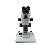 Microscope numérique trinoculaire industriel avec grossissement 7X-45X, mise au point automatique, source de lumière LED pour la réparation de bijoux et de téléphones portables