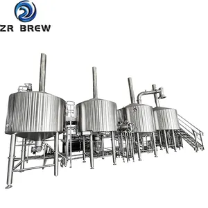 工业啤酒厂的5000升啤酒厂设备