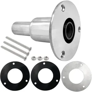 Tuyau d'échappement de fumée <span class=keywords><strong>Marine</strong></span> à évent droit en acier inoxydable avec accessoires de quincaillerie de yacht à joint - Product Image 1