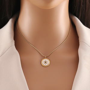 Ensemble de colliers larges en or délicat pour femmes, chaîne en acier inoxydable, collier ras du cou superposé avec initiale, bracelet simple, boucles d'oreilles - Product Image 4