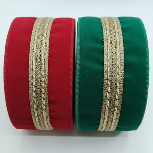 Encaje de cinta de satén radiante para vestidos de fiesta de boda y suministro a granel de Dupattas con colores personalizados y opciones de ancho - Product Image 1