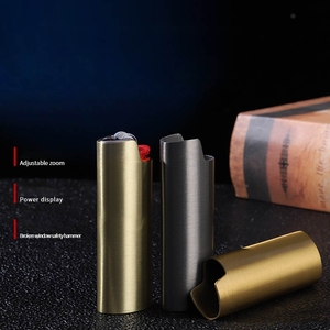 Protector de Encendedor de Metal de Lujo J5, Diseño de Panel Plano y Liso para Encendedores <span class=keywords><strong>BIC</strong></span> - Product Image 3