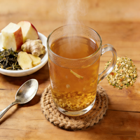 Thé au gingembre et aux pommes en gros, thé aux fleurs et aux fruits personnalisé, thé aux saveurs de fruits