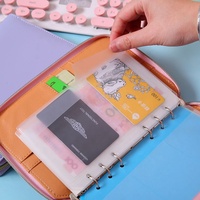 Nueva Carpeta de Cuero Clásica para Oficina, Escuela, Estudiantes, con Cierre, Hojas Sueltas, para Cuadernos, Artículos de Papelería, Personalizable