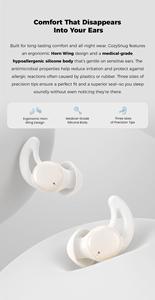 Écouteurs de sommeil hybrides à bruit blanc 12h -45dB ANC, écouteurs sans fil Bluetooth TWS à réduction active du bruit avec application de sommeil - Product Image 4