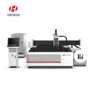 Hgtech Slimme 3015T Precio Maquina Cortadora Fibra Laser De Metalen Cnc Venta Caliente Para Cortar Placa Y Tubo Cnc Snijder