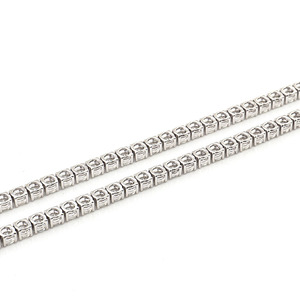 Hip Hop Jóias 925 Homens Prata Colar De Tênis Personalizado Cadeia 3mm 16/18/20/22/<span class=keywords><strong>24</strong></span> Polegada Luxo Moissanite Cadeia De Tênis Colar - Product Image 4