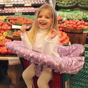 Cubierta de carrito de compras Diseño <span class=keywords><strong>universal</strong></span> 2 en 1 Cubierta de arnés de <span class=keywords><strong>silla</strong></span> alta portátil para bebé Cubierta de carrito de compras plegable para bebé - Product Image 6