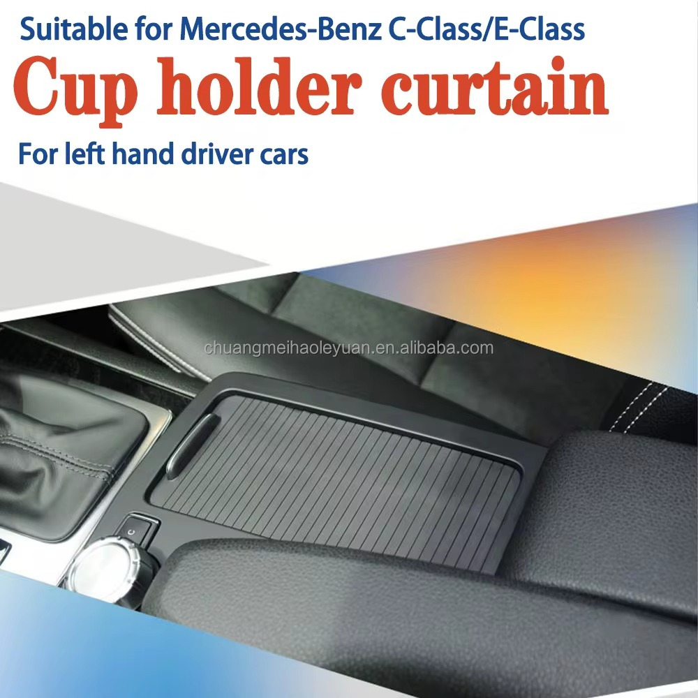 Replacement Center Console Light Cup Holder Panel Trim Cover for Mercedes Benz W204 C-Class C180 C20