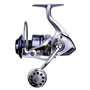 Moulinet de pêche spinning en acier inoxydable, construction métallique durable, rapport de transmission 6.2:1, pêche en eau douce, fournisseur OEM - Product Image 3