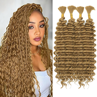 Extensions de cheveux humains naturels en vrac pour tressage bohème toutes formes, 10-30 pouces, multi-styles, polyvalentes