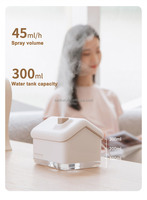 Humidificateur en plastique innovant avec diffuseur d'arômes portable de 300ml avec veilleuse pour voiture RV et usage domestique