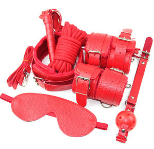 Jeux érotiques pour adultes BDSM, jouets sexuels, kit de bondage, harnais <span class=keywords><strong>en</strong></span> cuir, menottes, bandeau pour les yeux, collier, fouet, SM, bondage masculin et féminin, jouets sexuels - Product Image 4