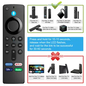 Drahtlose RC Universal-TV-Fernbedienung Intelligente Fernbedienung mit Alexa Voice Bluetooth der 3. Generation
