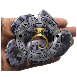 Lote al por mayor de cabujones de jaspe Gabbro por peso con diferentes formas y tamaños, utilizados para la fabricación de joyas, lote a granel de piedra de jaspe. - Product Image 1