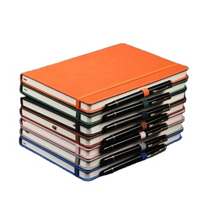 Calendario de negocios de oficina de alta calidad, planificador, diario, tamaño A6, cierre elástico a prueba de desgaste, Material de madera PU impreso - Product Image 1