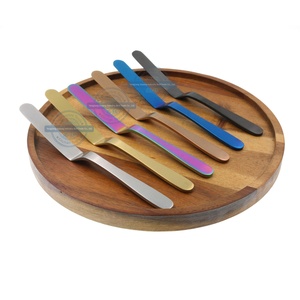 Espátula de Acero Inoxidable para Decoración de Pastelería, Cuchillo de Mantequilla Flexible para Decoración de Pastelería, Color Colorido, 2 Unidades, 2 Unidades, 2 Unidades - Product Image 1