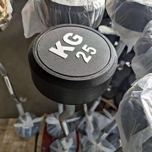 معدات صالة ألعاب رياضية مخصصة 10-50 مجموعة حديد مجعدة مستقيم من المطاط للوزن الثابت لرفع الأثقال - Product Image 6