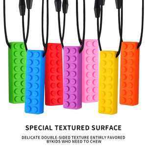 Blocs de Construction en Silicone Créatif pour Enfant, Jouet de <span class=keywords><strong>Palais</strong></span> Sensoriel, Bâton de Dentition, Collier à Mâcher pour Enfants Autistes - Product Image 6