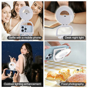 Support de téléphone avec anneau <span class=keywords><strong>lumineux</strong></span> magnétique et <span class=keywords><strong>trépied</strong></span> à selfie LED, compatible avec les barres lumineuses magnétiques, support pour <span class=keywords><strong>smartphone</strong></span> pour iPhone Samsung - Product Image 3