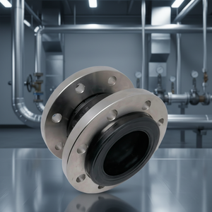 Junta de Expansión de Goma con Brida de Goma de Esfera Única PN16 con Brida de Acero Inoxidable SS304, Junta de Expansión de Goma Flexible Afa - Product Image 1