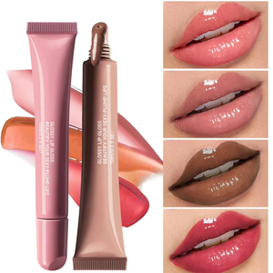 Brillo Labial Pigmentado Hidratante Personalizado al por Mayor, Brillo Labial Vegano de Lujo con Efecto Voluminizador y Purpurina, Bálsamo Labial con Color Resistente al Agua en Tubo - Product Image 1