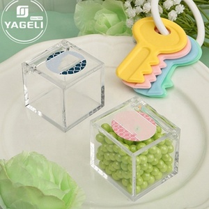 Manufacturer Wholesale Custom Logo Clear Acrylic Candy <b>Display</b> Box Acrylic <b>Display</b> <b>Case</b> for Weeding - Product Image 4