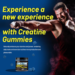 เยลลี่ครีเอทีนแบบกำหนดเองสำหรับกีฬา อาหารเสริมก่อนออกกำลังกาย โมโนไฮเดรต ช่วยเพิ่มการเจริญเติบโตของกล้ามเนื้อ - Product Image 2