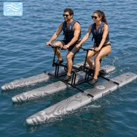 Bateau gonflable plat à deux places, ponton large, vélo aquatique à cadre en aluminium, performance pour lac, rangement facile, de Chine Lumark