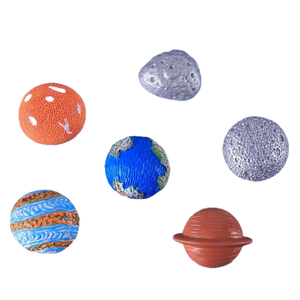 Universo, espacio, planetas, Tierra, Luna, imanes personalizados para nevera, accesorios de joyería de resina de astronauta, transfronterizo - Product Image 5
