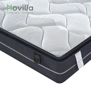 Matelas pour hôtel 5 étoiles australien personnalisé en usine Matelas hybride pour chambre à coucher en mousse à mémoire de forme à ressort Bonnel ingénieur appartement scolaire