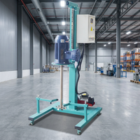 Mélangeur Dispersant à Cisaillement Élevé 1,5 kW de Laboratoire, Dissolveur pour Peintures et Liquides, Machine de Mélange 304, Vente Directe Usine Laizhou