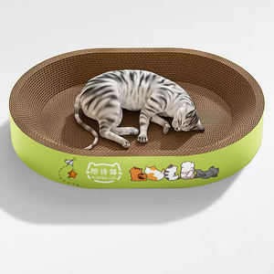 Mainan kucing tersedia dalam berbagai bentuk dan ukuran, papan garuk kucing kertas bergelombang kepadatan tinggi, mainan hewan peliharaan - Product Image 1