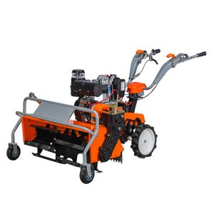 Broyeur d'herbe diesel Newpanda 10HP 188F, moteur haute productivité, châssis robuste, utilisation en forêt et sur les champs, récolteuse de cultures - Product Image 4