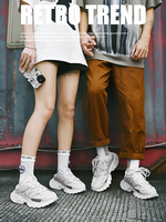 Dropshipping Sneakers de luxe originales jetables à lacets, bout fermé, style rétro tendance, célèbres 3.0 Led Designer