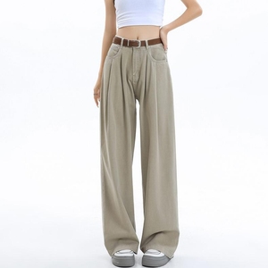 Jeans vintage à jambes larges et taille haute pour femmes, mode décontractée - Product Image 6