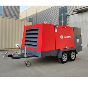 Kompresor Udara Sekrup Portabel Diesel 375CFM untuk Eksplorasi Geoteknik, Pengambilan Sampel Tanah, dan Pengujian Seismik - Product Image 5