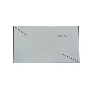 Factory customized 120 inch 16:9 ultra-narrow frame picture frame projection screen ultra-clear fixed border curtain
