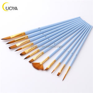 Meilleur ensemble de pinceaux pour peinture acrylique avec poils en nylon et manche en bois pour <span class=keywords><strong>kit</strong></span> de peinture avec pinceaux et peinture - Product Image 3