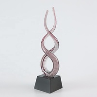 Trophée en verre soufflé à la main en forme de goutte d'eau personnalisé - Jadvertu LJ-2004 Cadeau d'affaires