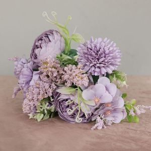 7 Head Rose Silk <b>Artificial</b> <b>Flowers</b> High Quality Environmental Friendly Wedding Bridal Bouquet Home Mother's Day Valentine's Day - Product Image 3